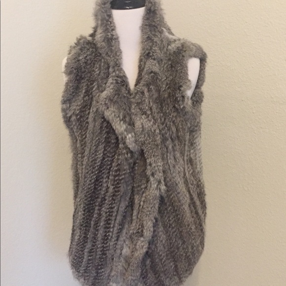 Josie Rabbit Fur Vest - Picture 1 of 4